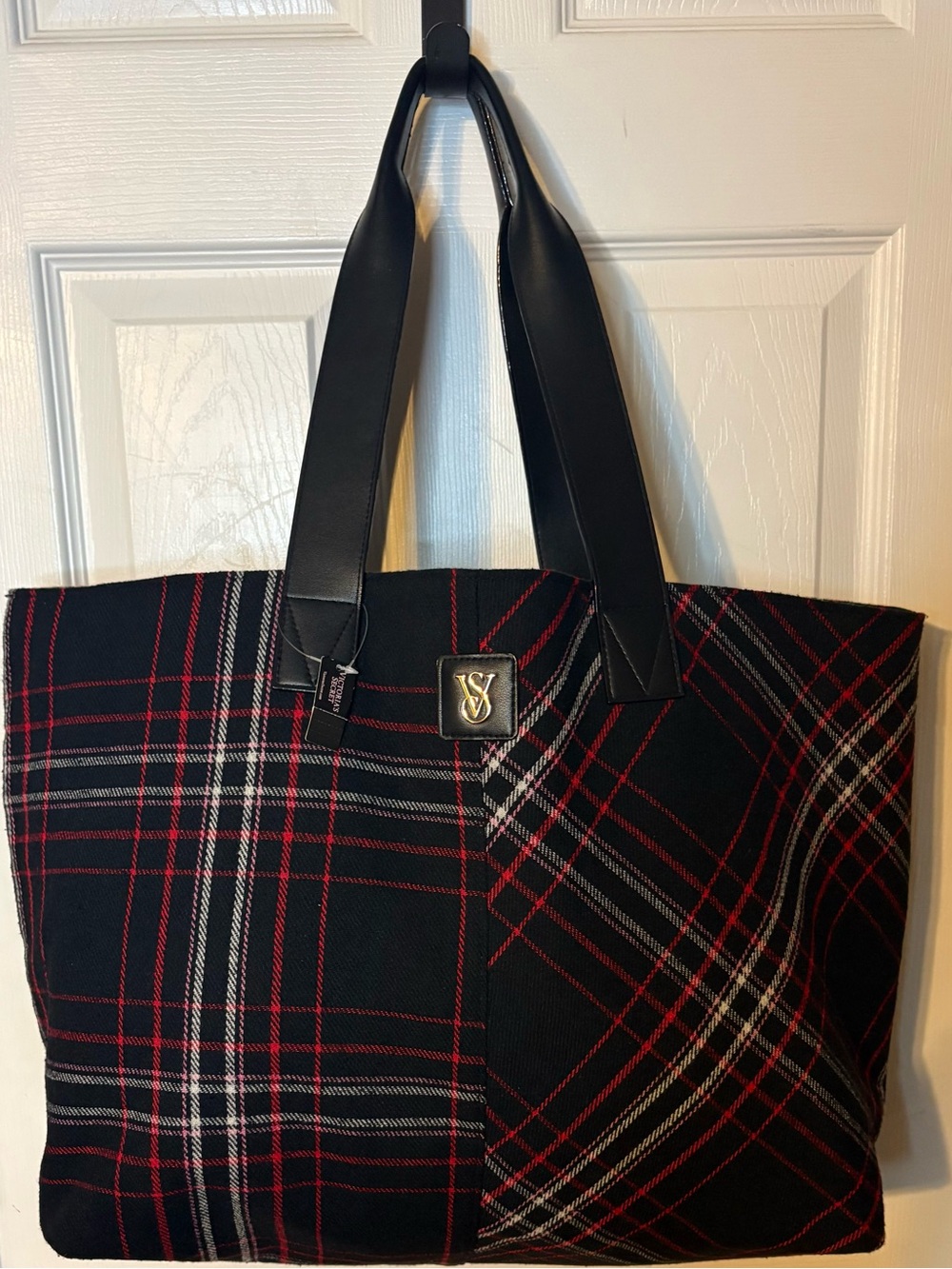 Victoria’s Secret Red & Black Plaid Limited Edition in 2020 Holiday Tote